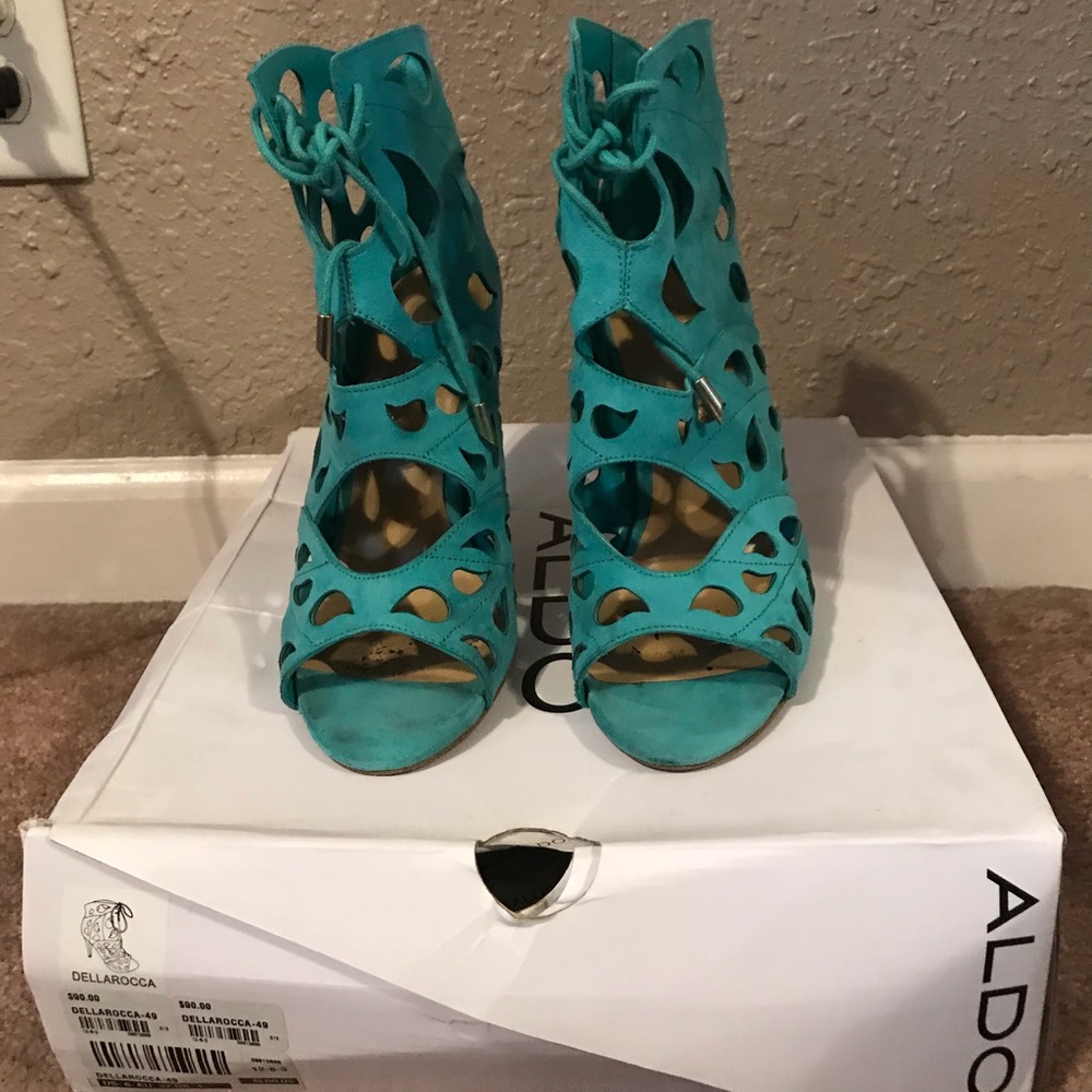 ALDO Turquoise Heels